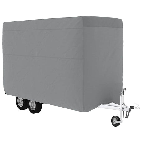 Pokrowiec na przyczepę dla koni Vidaxx 396x178x250 cm włóknina szara