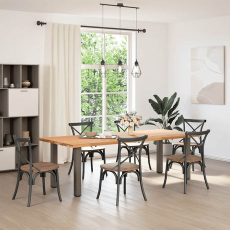 Vidaxl console tafelpoten 4 st 72-74 cm staal naturel