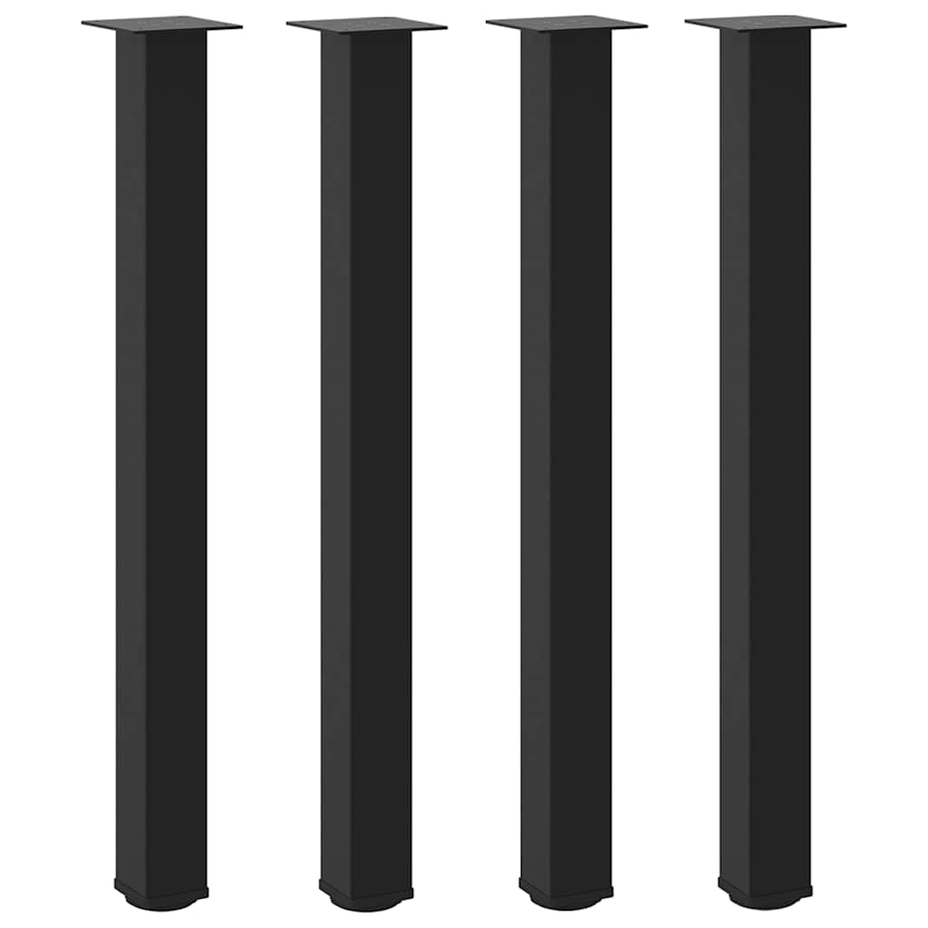 Vidaxl bartafelpoten 4 st 100-102 cm staal zwart