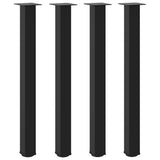 Vidaxl bartafelpoten 4 st 100-102 cm staal zwart