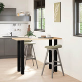 Vidaxl bartafelpoten 4 st 100-102 cm staal zwart