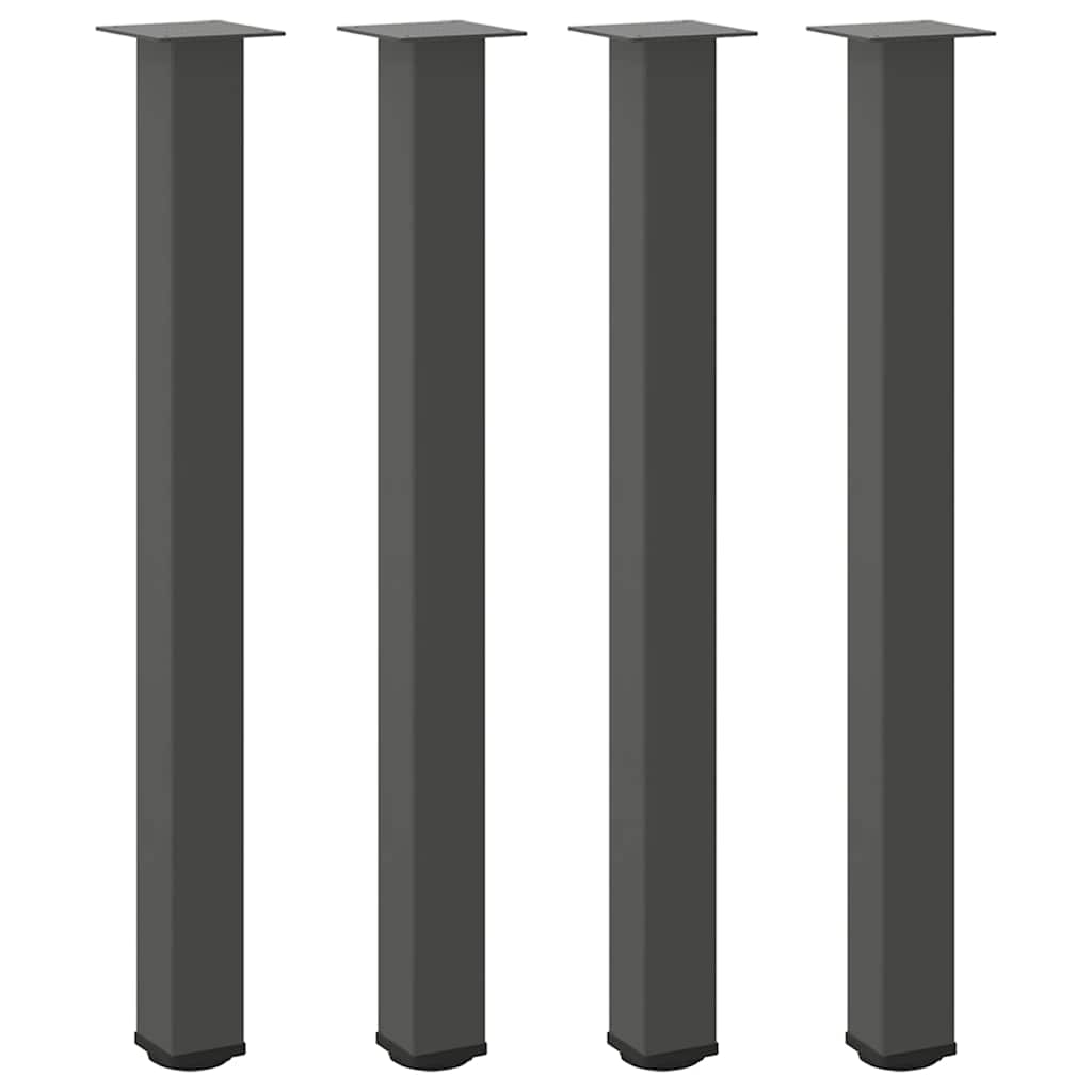 Vidaxl bartafelpoten 4 st 100-102 cm staal antraciet
