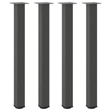 Vidaxl bartafelpoten 4 st 100-102 cm staal antraciet