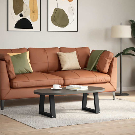 Vidaxl salontafelpoten 2 st v-vormig 40x(30-31,3) cm staal zwart