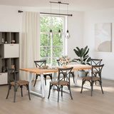 Vidaxl eettafelpoten 3 st v-vormig 80x(72-73,3) cm staal wit