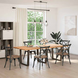 Vidaxl eettafelpoten 3 st v-vormig 90x(72-73,3) cm staal naturel