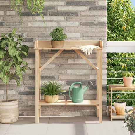 Stół do sadzenia Vidaxx z półką z naturalnego drewna sosnowego o wymiarach 75 x 40 x 90 cm