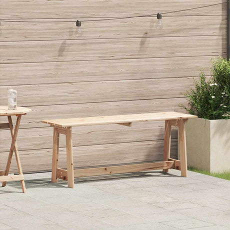 Vidaxl tuinbank naturel 119 x 37 x 47 cm massief grenenhout