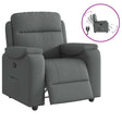Vidaxl relaxfauteuil donkergrijze stof