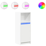 Vidaxl dressoir met led 38x34x100 cm bewerkt hout wit
