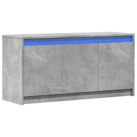 Vidaxl tv-meubel met led 100x34x50 cm bewerkt hout betongrijs