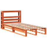 Vidaxl bedframe zonder matras massief grenenhout wasbruin 75x190 cm