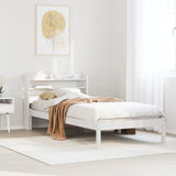 Vidaxl bedframe zonder matras massief grenenhout wit 90x200 cm