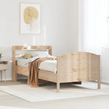 Vidaxl bedframe zonder matras massief grenenhout 75x190 cm