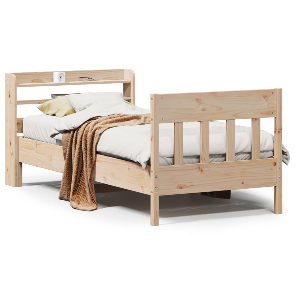 Vidaxl bedframe zonder matras massief grenenhout 90x190 cm