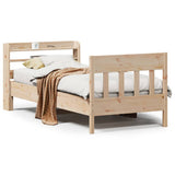 Vidaxl bedframe zonder matras massief grenenhout 90x190 cm