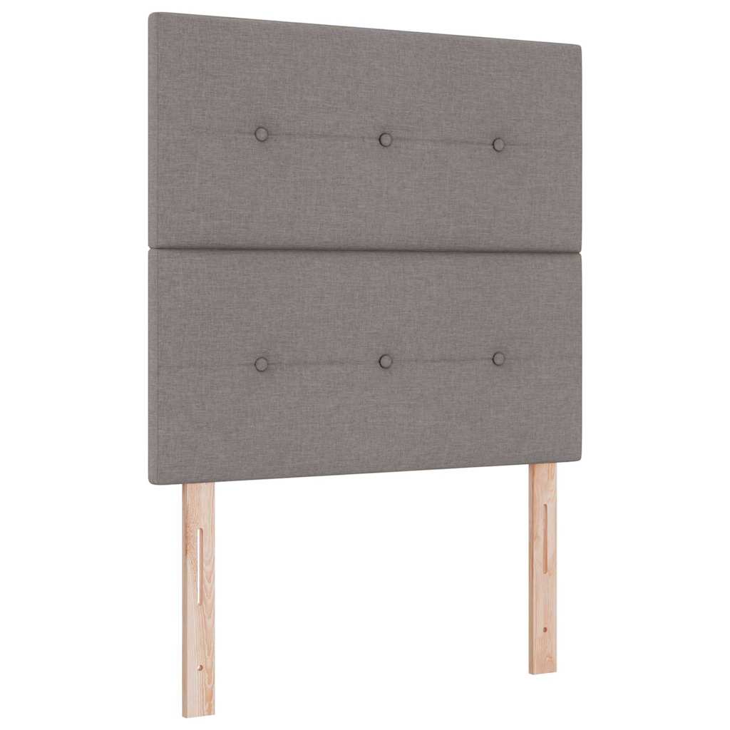 Vidaxl led hoofdbord taupe stof