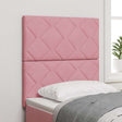 Vidaxl led hoofdbord roze 80 cm fluweel
