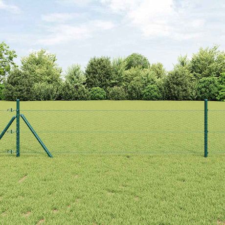 Vidaxl zeshoekig gaashek met grondbevestiging 10 x 0,4 m groen mesh
