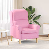 Vidaxl fauteuil roze stof