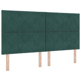 Vidaxl hoofdbord donkergroen 180 cm fluweel