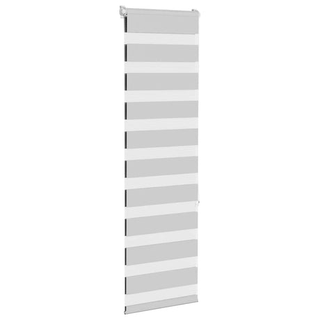 Roleta zebra VidaXL 40x150 cm szerokość tkaniny 35,9 cm jasnoszara