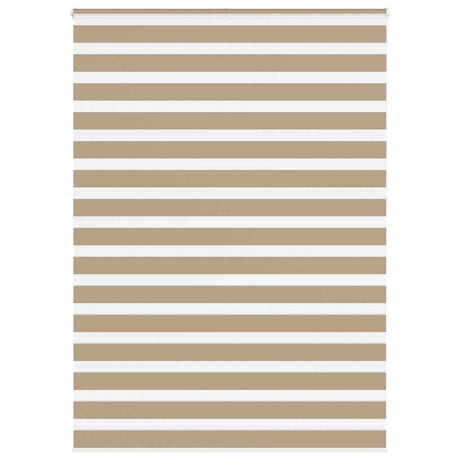 Żaluzja zebra VidaXL 165x230 cm szerokość tkaniny 160,9 cm poliester piaskowy brąz