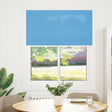 Vidaxl plissé rolgordijn 105x100cm stofbreedte 104,4cm polyester blauw