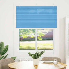 Vidaxl plissé rolgordijn 105x100cm stofbreedte 104,4cm polyester blauw