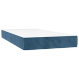 Vidaxl pocketveringmatras medium 80x210x20 cm fluweel donkerblauw