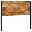 Vidaxl hoofdeinde 120 cm massief hout mango en ijzer