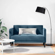 Vidaxl loveseat bank blauw 111 cm fluweel