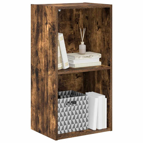 Vidaxl boekenkast 40x30x77 cm bewerkt hout gerookt eikenkleurig