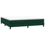 Vidaxl bed boxspring zonder matras 200x210 cm fluweel donkergroen
