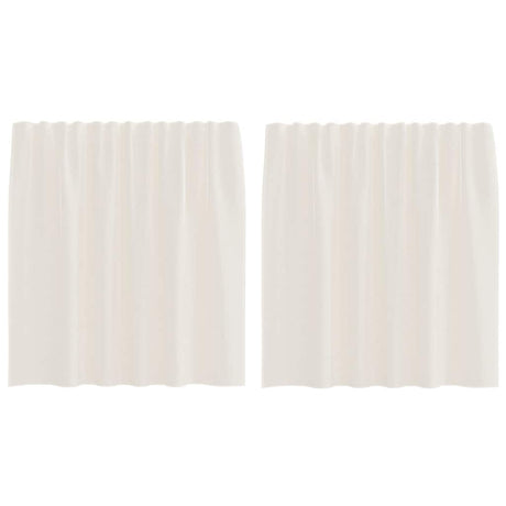 Vidaxl gordijnen voile met tab top 2 st crèmekleurig
