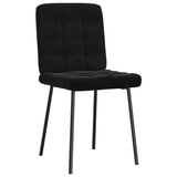 Vidaxl eetkamerstoelen 2 st fluweel zwart