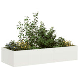 Vidaxl plantenbak 200x80x40 cm staal wit