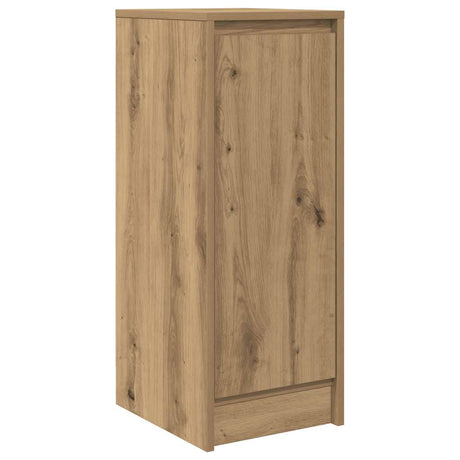 Vidaxl dressoir 29,5x34x76 cm bewerkt hout artisanaal eikenkleur