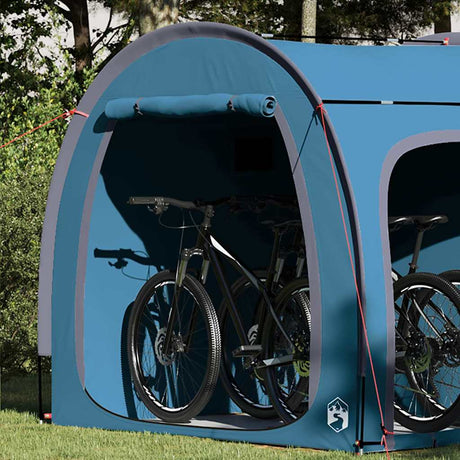 Vidaxl fietstent blauw 210 x 156 x 180 cm
