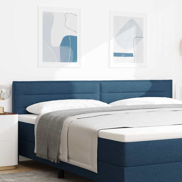 Vidaxl hoofdbord blauw 200 cm stof
