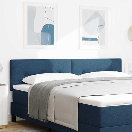 Vidaxl in hoogte verstelbaar hoofdbord blauw 180 cm stof