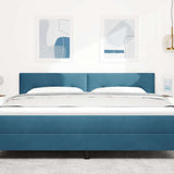 Vidaxl hoofdbord donkerblauw 180 cm fluweel