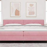 Vidaxl hoofdbord roze 200 cm fluweel