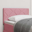 Vidaxl hoofdbord roze 80 cm fluweel