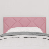 Vidaxl hoofdbord roze 80 cm fluweel