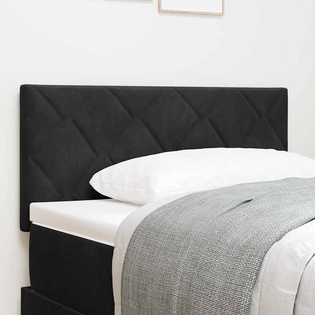 Vidaxl hoofdbord zwart 90 cm fluweel