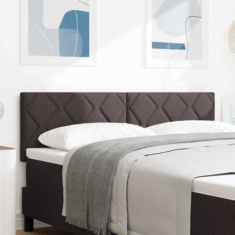 Vidaxl hoofdbord donkerbruin 144 cm stof