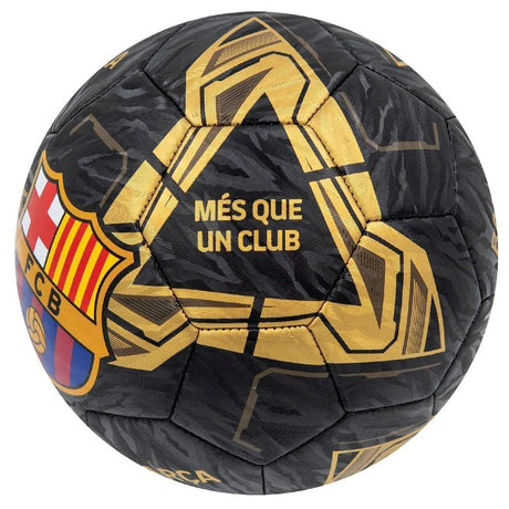 Inne marki piłka nożna FC Barcelona Lightning rozmiar 5 czarne złoto