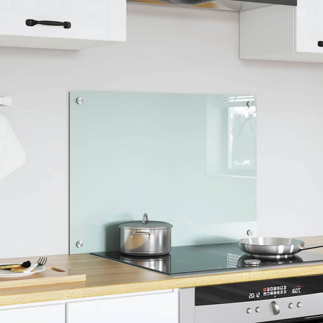 Vidaxl keukenachterwand melk 70 x 50 cm gehard glas