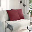 Vidaxl sofa kussens 2 st stof wijnrood 50 x 50 cm
